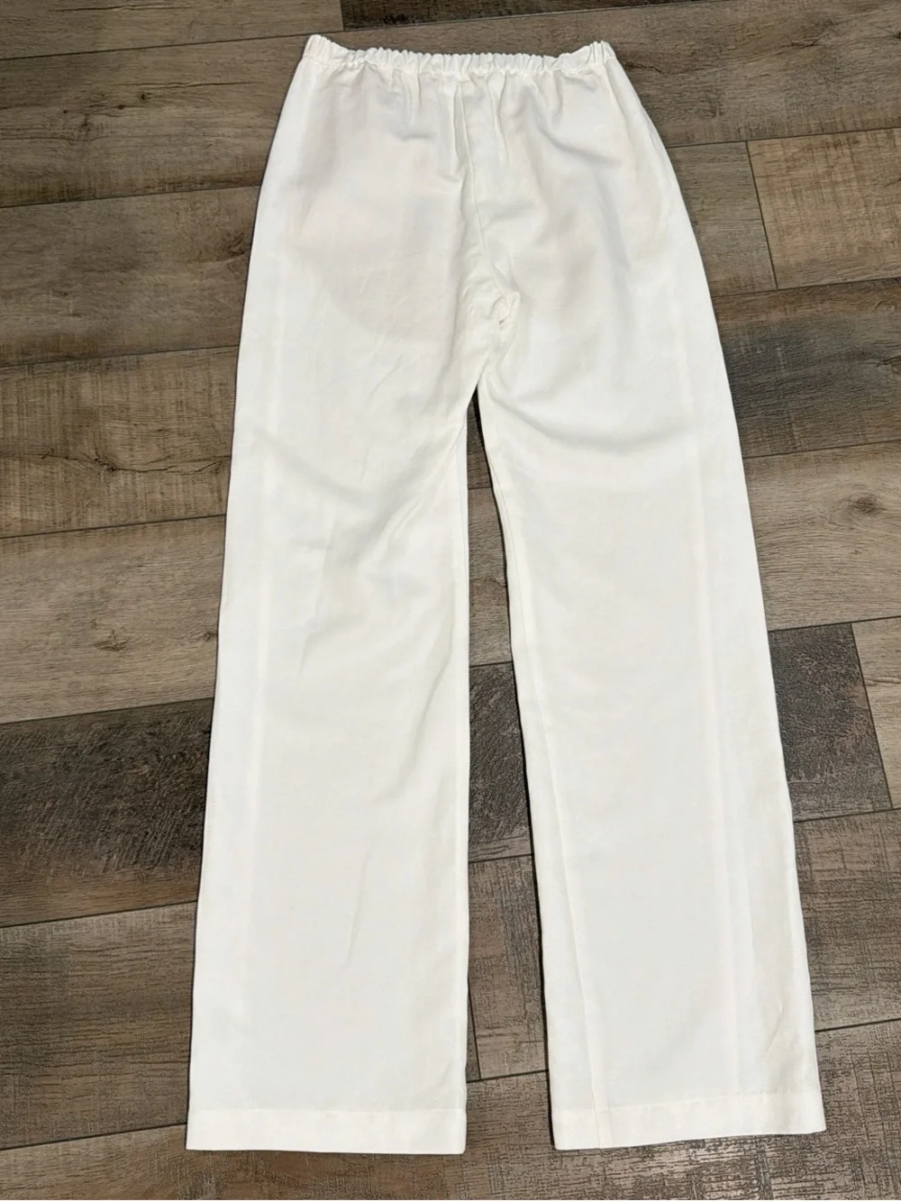 Enza Costa twill everywhere pant in off white - Picture 6 of 7